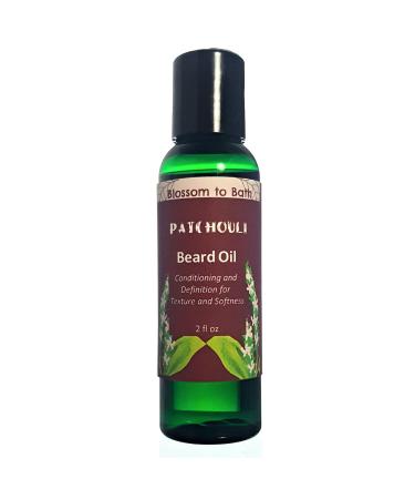 Patchouli Beard Oil (2 ounce) - Pure Essential Oil Fragrance - Defines And Softens with a Woodsy Exotic Scent