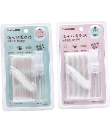 POPETPOP 2 Packs Spray Bottles Makeup Tape Fork Rods Stickers Double Eyelid Sticker Invisible Travel 9*2cmx2pcs As Shownx2pcs - Buy Online on GoSupps.com