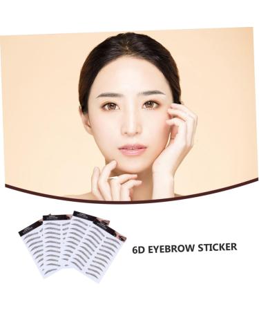 BIUDECO Authentic Eyebrows 4pcs Eyebrow Stickers Waterproof Makeup Eyebrow Transfers Stickers Eyebrow Tool Applique 4d Cosmetic 21x15cm Brown - Buy Online on GoSupps.com