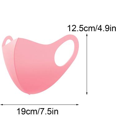 6PC Earloop Ice Silk Face_Masks Outdoor Dustproof Haze and Breathable fashion Cycling Mouth Cover Face Protection Pink As shown - Buy Online on GoSupps.com
