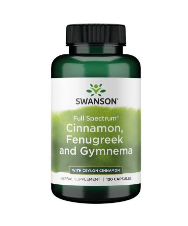 Swanson Full Spectrum Cinnamon, Fenugreek & Gymnema 120 Capsules