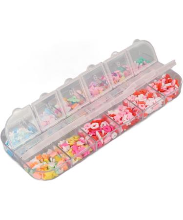 60 Grids Nail Sequins Mixed Nail Art Flake Glitter Paillette Nail Charms 3D DIY Nail Art Supplies Stickers Decoration - Buy Online on GoSupps.com