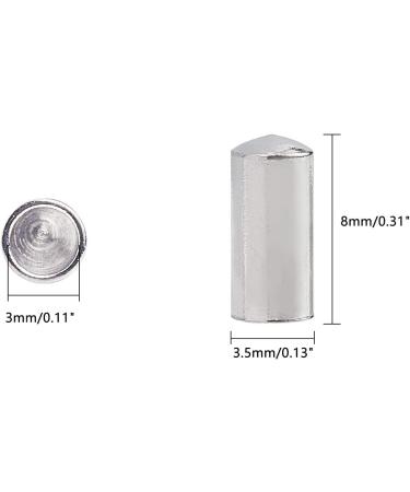 UNICRAFTALE 20 PCS Stainless Steel Column End Caps for Jewelry Making - 8x3.5mm Inner Diameter - Buy Online on GoSupps.com