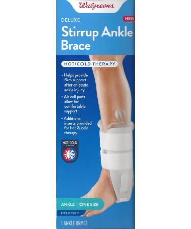 Deluxe Stirrup Ankle Brace Hot/Cold Therapy One Size