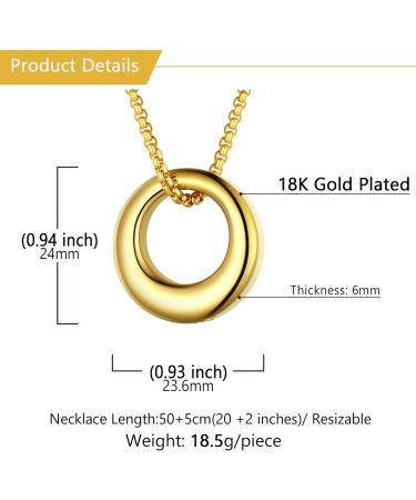 U7 Ladies Cremation Urn Necklace - Celtic Knot Dog Paws Wing & Crucifix Designs | Stainless Steel Cylinder Ash Pendant Jewelry for Men - 01 Gold - Buy Online on GoSupps.com