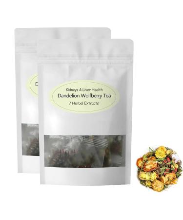 Dandelion Wolfberry Tea Organic Dandelion Tea Bags 0rganic Dandelion Tea Chicory and Gardenia Tea (2 Bag)