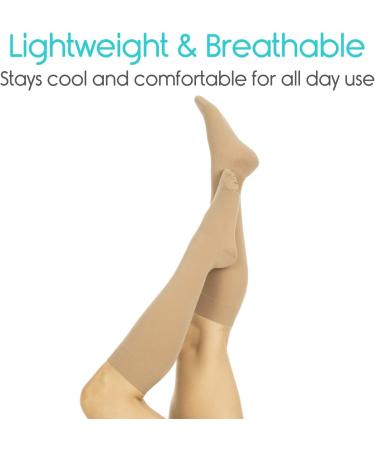 TruCompress V2 Compression Stockings Beige S | Best Support for Swollen Legs & Circulation - Buy Online on GoSupps.com