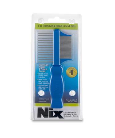 Nix Premium 2-Sided Metal Lice Removal Comb Family Pack
