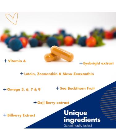 Eye Doctor Dry Eye Supplement - 270 Vegan Capsules with Lutein, Zeaxanthin, Omega 3 & More - Vision Health Support - 270 Count - Buy Online on GoSupps.com