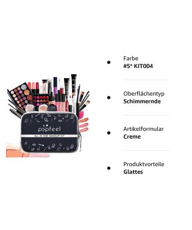 Roseflower 27PC Make-up Set - Portable Multifunctional Cosmetic Kit for Women & Girls | Eyeshadow Palette Foundation Lip Gloss & Concealer - Buy Online on GoSupps.com