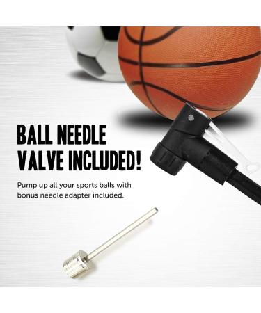 ZUKKA Mini Bike Pump - Portable Hand Air Pump for Presta & Schrader Valves, Kids & Mountain Bikes - Silver - Buy Online on GoSupps.com