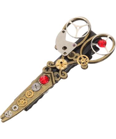 Beaupretty Steampunk Hair Clip Gear Scissor Hair Clip Decorative Hair Clip Punk Hair Clip Gothic Vintage Hair Clip Retro Barrette Lolita Hair Clip - Buy Online on GoSupps.com