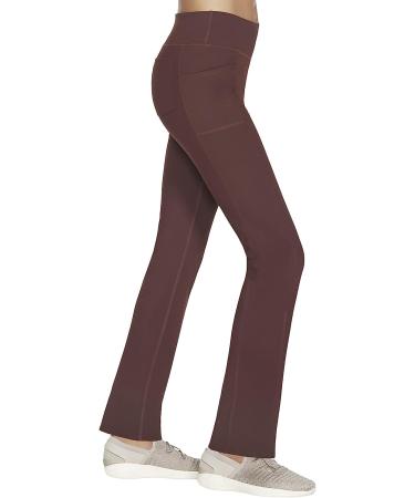 Skechers Women's Go Walk Straight Leg Pant - XX-Large - Burgundy/Brown - Buy Online on GoSupps.com