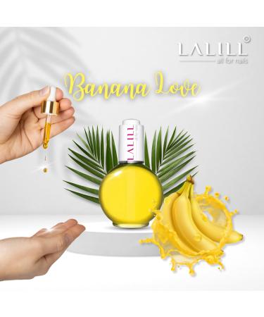 Lalill Nail Cuticle Oil 75ml - Banana Love Vegan Nail Care Oil for Healthy Nails & Skin - Spa Manicure Essential with Pipette - Buy Online on GoSupps.com