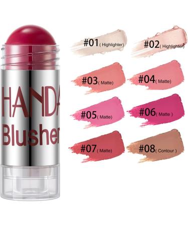 Blush stick mewmewcat Blush Sticks for Cheeks and Lips Chubby Cream Blush Highlight and Matte Colors 7 - Buy Online on GoSupps.com