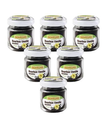 Biovegan Bourbon vanilla in a glass ground organic (6 x 15 gr)