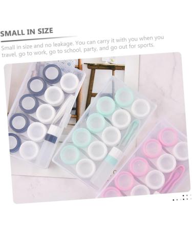 Solustrie 10-Sentence Storage Box for Colored Contact Lenses | Travel Case & Container | Eye Contact Lens Housing with Tweezers - Macaron Style - Buy Online on GoSupps.com
