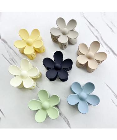 7 Pack Flower Claw Clips for Women and Girls - Strong Matte Hair Accessories for Thin Hair - Buy Online on GoSupps.com