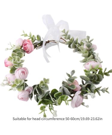 amangul Flower Headbands Women Bride Flower Crown For Wedding Party Supply Floral Garlands Crown Hair Wreath Floral Headbands(Purple) - Buy Online on GoSupps.com