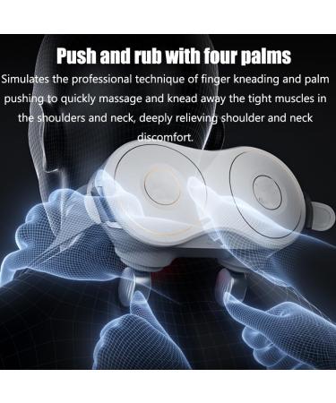 CCNGDS Shiatsu Electric Shoulder Massager - Back & Neck Relief with 4 Heat Settings 4 Modes 3 Intensity Levels & Metal Massage Head - Shop Internationally! - Buy Online on GoSupps.com