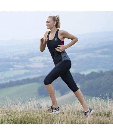 Women's High Waisted Capri Leggings with Pockets - Black, L-XL - Buy Online on GoSupps.com