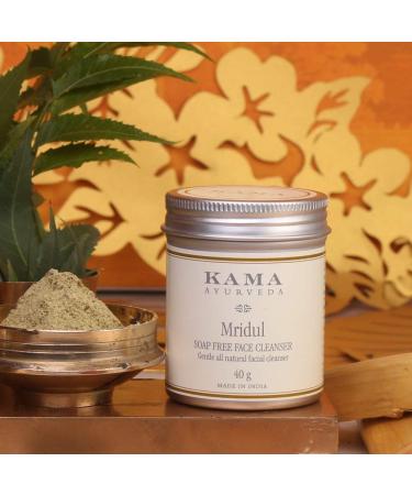 Kama Ayurveda Mridul Soap-Free Face Cleanser 40g - Natural Gentle & Effective Skincare for All Skin Types | Buy Internationally - Buy Online on GoSupps.com