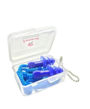 Reusable Silicone Ear Plugs 12 Pairs Noise Reduction Corded Soft Earplugs Sound Canceling Ear Plugs for Sleeping Swimming Shooting Hunting Traveling Concerts Musicians with One Carrying Case