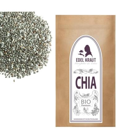 Chia Seeds Bio 1kg | 100% Organic Pure Chia Seeds - Noble Herb - No Additives - International Shipping Available - Buy Online on GoSupps.com