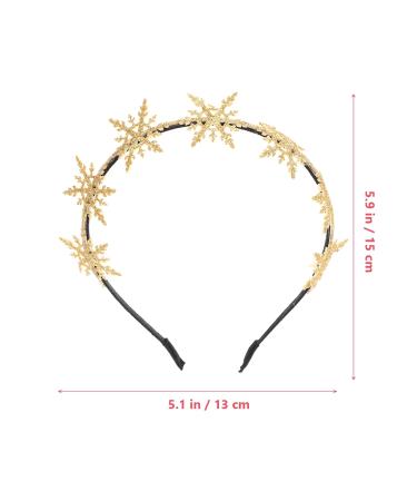 Frcolor Golden Glitter Snowflake Hair Accessories - Festive Party Favors for Kids | International Shipping - Buy Online on GoSupps.com