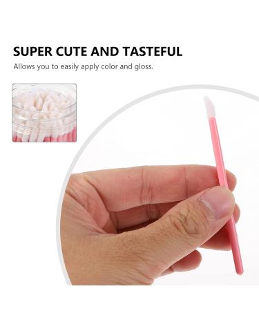100pcs Pink Bucket Lip Brush Set - Makeup Tool for Lipstick & Lip Gloss Application | Beauty Supplies & Accessories - Buy Online on GoSupps.com