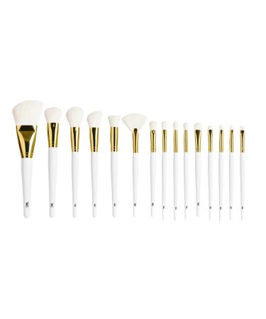 White Gold Complete Set Make-up Brushes
