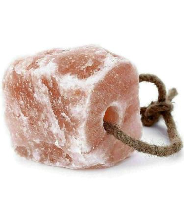 Horses Lick Natural Pink Salt Natural shape salt with strong hanging Rope | Suitable for all Animals | 1-2KG - Buy Online on GoSupps.com