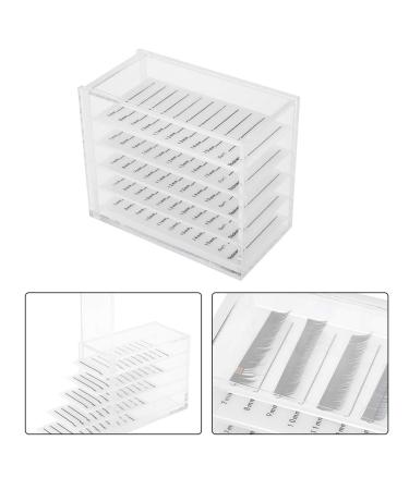 5-Layer Plastic False Eyelashes Storage Box - Makeup Organizer & Adhesive Palette Holder for Women & Girls - Buy Online on GoSupps.com