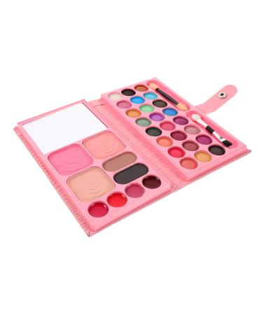 FRCOLOR 2pcs 33 Makeup Palette Eyeshadow An Fittings Blush Pan Kids Eye Shadow Girl Folding Make up Kit