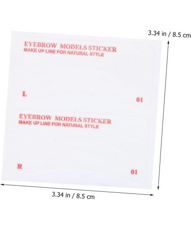 72pcs Eyebrow Stickers Eyebrow Drawing Kit Supplies Eyebrow Grooming Tool Make up Miss Eyebrow Card - Buy Online on GoSupps.com