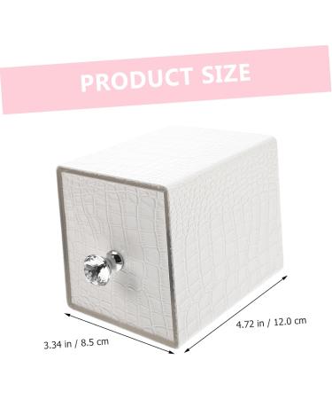 ABOOFAN Nail Polish Storage Para U as Nail Art Tool Nail Tools for Nail Art Nail Nail Organizer Manicure Tools Female White Electric Nail Dust-proof Acrylic 12x8.5cm White - Buy Online on GoSupps.com