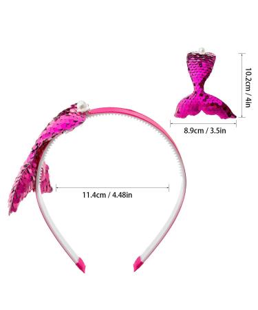 Shop 6-Piece Sequin Hair Headband Set for Girls - Glittery Elastic Hair Accessories for Trendy Kids - Buy Online on GoSupps.com