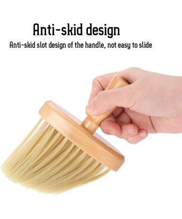 Barber Brush Neck Dusting Brush Hairdresser's Face Soft Brush Salon Hair Cleaning Wooden Broom Hairdressing Salon Cutting Beauty Hair Cleaning Tools - Buy Online on GoSupps.com