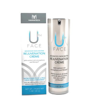 Mannatech Uth Skin Rejuvenation Cr me Face Cream 1.0oz/30ml. Facial Cream For Firmness Radiance & Luminosity. Reduce Fine Lines & Wrinkles. All-Natural & Organic Ingredients. Must-Have Skincare