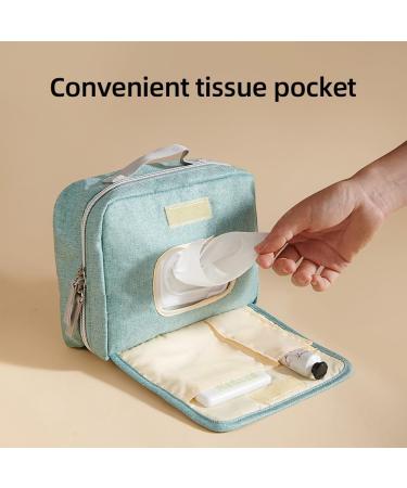 Sunveno Waterproof Diaper Bag - Stylish & Functional Pocket Diaper Bag for Travel - Pure Green (1 Pack) - Buy Online on GoSupps.com