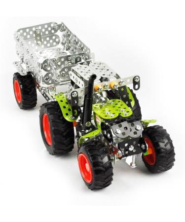 Tronico 10011 Claas Arion 430 Metal Construction Kit - 1:32 Scale Tractor & Tipping Trailer | 700 Parts Mini Series - International Shipping Available - Buy Online on GoSupps.com