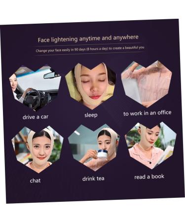 Didiseaon Slimming Strap Face Strap Face Shaper Band Double Chin Strap Glue Tape Waist Band V Line Belt Girdle Thin Face High Elastic Belt - Buy Online on GoSupps.com