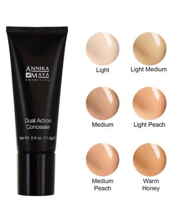 Annika Maya Dual Action Concealer (Light/Medium) - Flawless Coverage and Color Correction - Buy Online on GoSupps.com