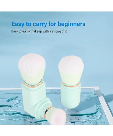 Portable Makeup Brush Set Double Head Retractable Brush with 360 Degree Rotating Handle Soft Synthetic Bristles for Thickened Die Casting for Durability - Buy Online on GoSupps.com