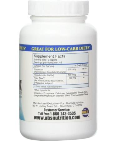 Absolute Nutrition CBlock - CarbStarch Blocker 90 Caplets | Weight Loss Supplement - Buy Online on GoSupps.com