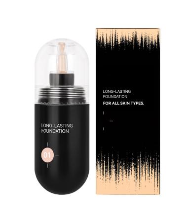 Full Coverage Liquid Foundation - Liquid Foundation 30ml Soft Mattifying - Moisturizing Anti-Shine Makeup Base For Skin Types