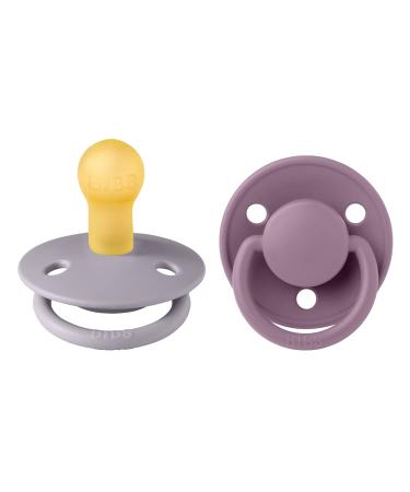 BIBSE de Lux Schnuller 2-pack BPA-free cherry shape nipple.Natural rubber/latex made in Denmark.Str. 1 Fossil Gray / Mauve 0-6 months (2 Pack) Fossil Gray / Mauve - Buy Online on GoSupps.com