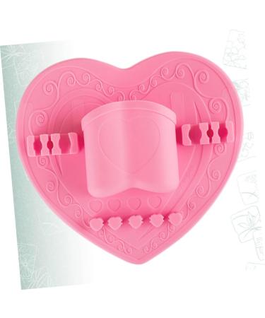 NOLITOY Heart Makeup Brush Holder & Organizer Set | 1Pc Dryer Drying Rack & Cleaning Pad for Makeup Brushes - Ideal Storage Solution for Beauty Enthusiasts - Buy Online on GoSupps.com