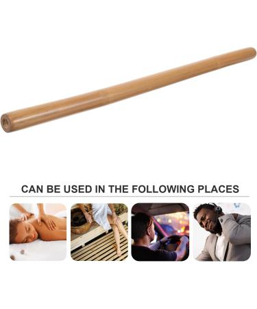 Lurrose Bamboo Muscle Massage Stick - Premium Bamboo Massage Tools for Relaxation & Pain Relief | Eco-Friendly Massage Roller & Gua Sha Wood Stick - Buy Online on GoSupps.com