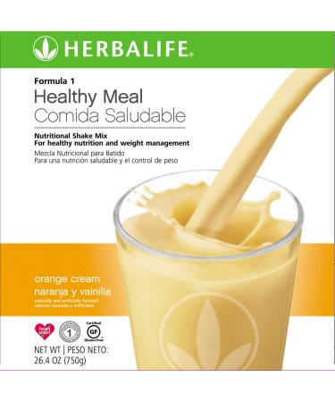 Healthy Meal Nutritional Shake Mix Orange Cream Flavor 750 g - Buy Online on GoSupps.com